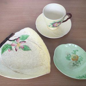 Vintage Carlton ware Australian design lot of 4 item bundle floral